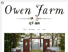 Tablet Screenshot of owenfarm.com
